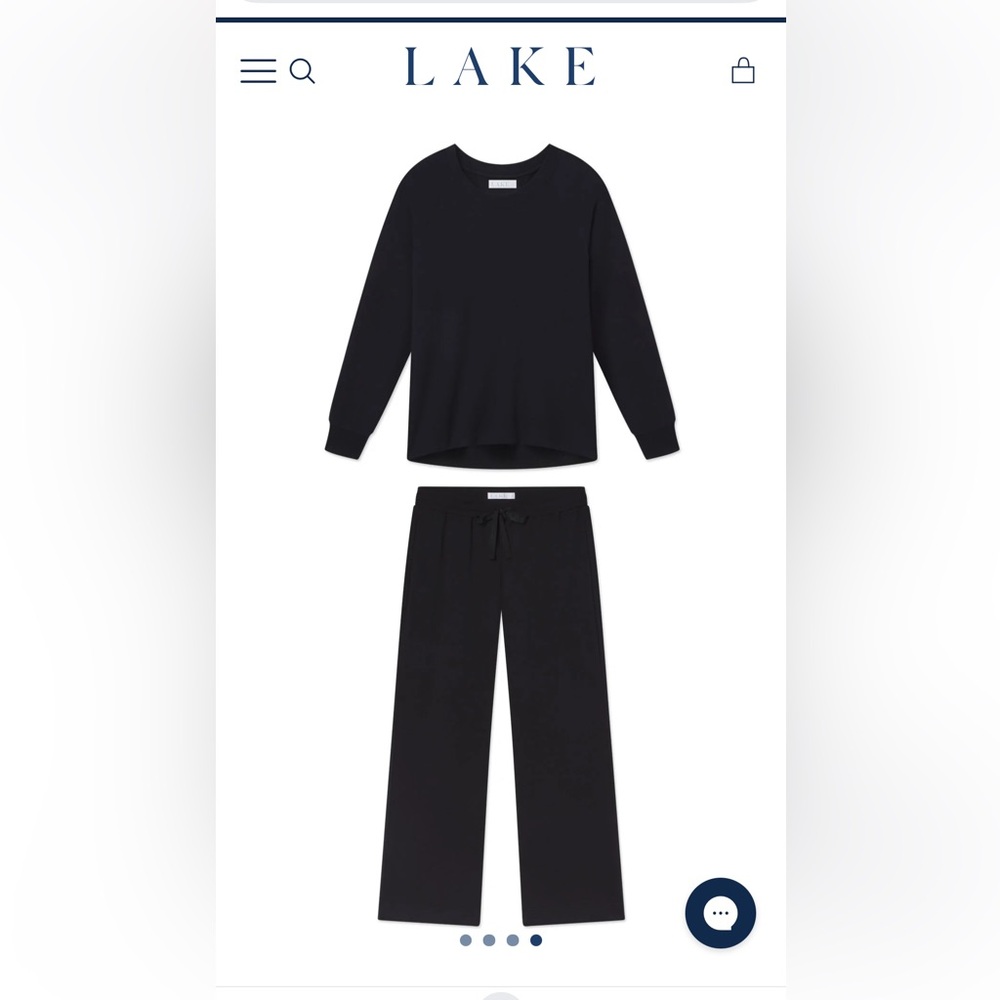 LAKE Relax Pants Set in Black
